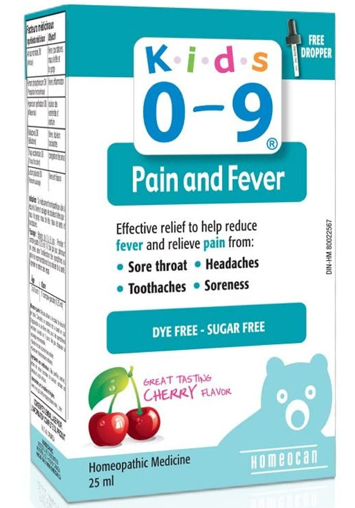 HOMEOCAN Kids 0-9 Pain and Fever (25 ml)